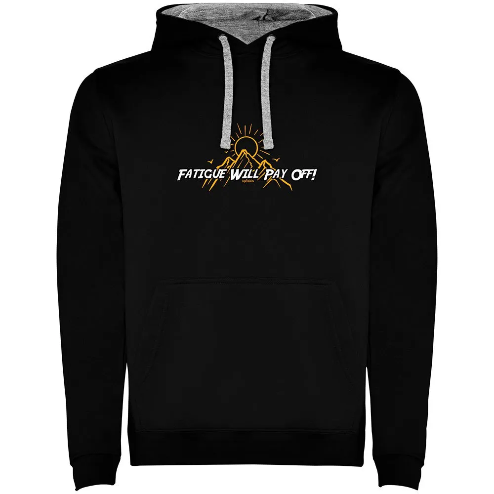 Kruskis Fatigue Will Pay Off Bicolor Kapuzenpullover