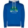 Royal blue / white
