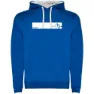 Royal blue / white