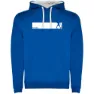 Royal blue / white