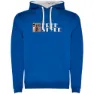 Royal blue / white