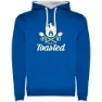 Royal blue / white
