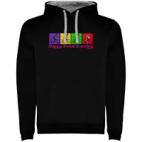 Kruskis Happy Pedal Dancing Two-colour Kapuzenpullover Kruskis Happy Pedal Dancing Two-colour Kapuzenpullover