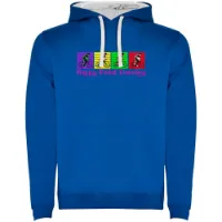 Kruskis Happy Pedal Dancing Two-colour Kapuzenpullover Kruskis Happy Pedal Dancing Two-colour Kapuzenpullover