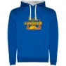 Royal blue / white