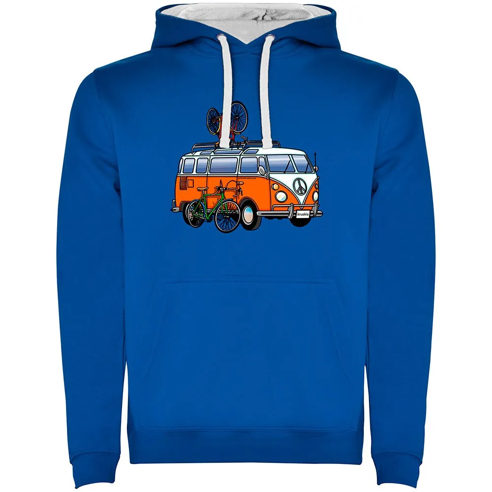 Kruskis Hippie Van Bike Two-colour Kapuzenpullover