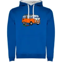 Kruskis Hippie Van Climbing Two-colour Kapuzenpullover Kruskis Hippie Van Climbing Two-colour Kapuzenpullover