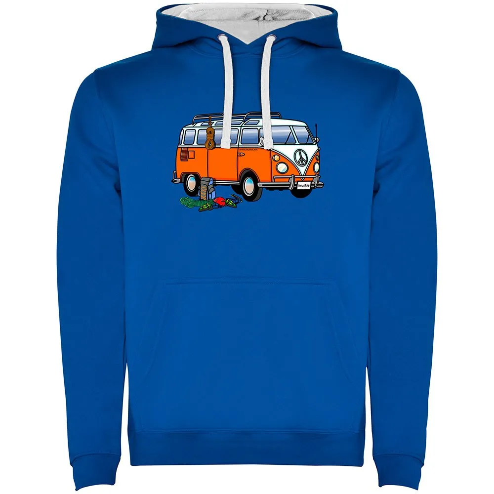 Kruskis Hippie Van Climbing Two-colour Kapuzenpullover
