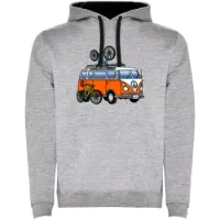 Kruskis Hippie Van Mtb Two-colour Kapuzenpullover Kruskis Hippie Van Mtb Two-colour Kapuzenpullover