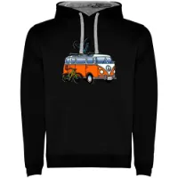 Kruskis Hippie Van Mtb Two-colour Kapuzenpullover Kruskis Hippie Van Mtb Two-colour Kapuzenpullover