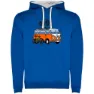 Royal blue / white