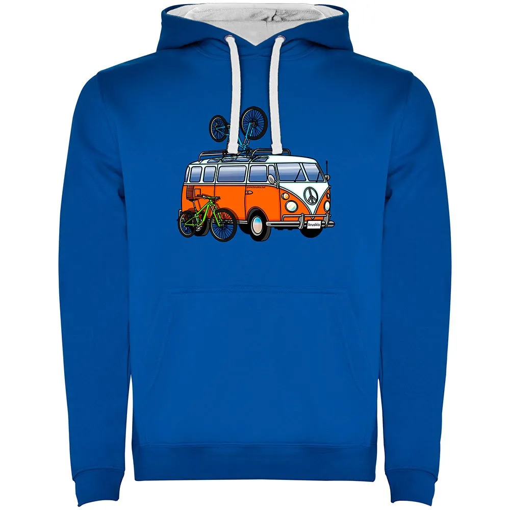 Kruskis Hippie Van Mtb Two-colour Kapuzenpullover