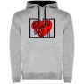 Heather grey / black