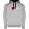 Heather grey / black