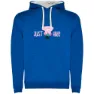 Royal blue / white