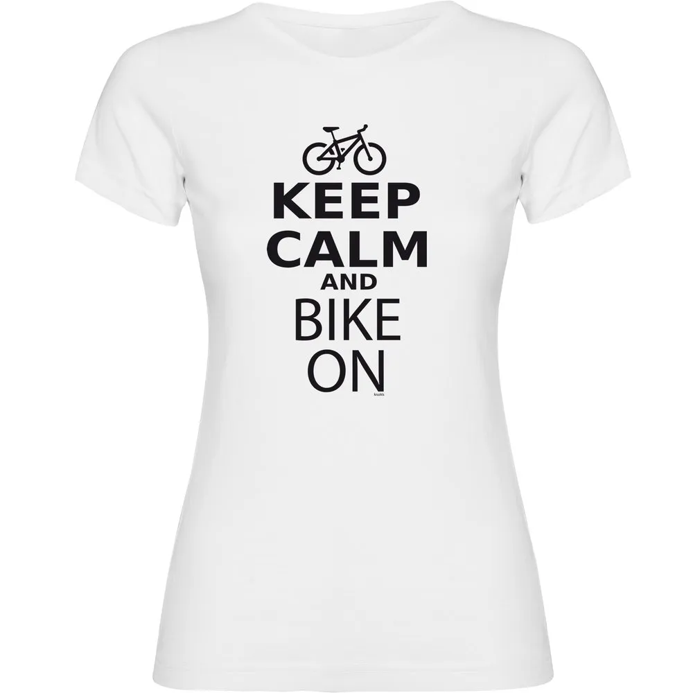 Kruskis Keep Calm And Bike On Kurzarm-t-shirt Kruskis Keep Calm And Bike On Kurzarm-t-shirt
