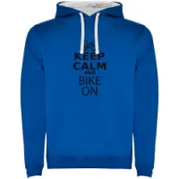 Kruskis Keep Calm And Bike On Two-colour Kapuzenpullover Kruskis Keep Calm And Bike On Two-colour Kapuzenpullover