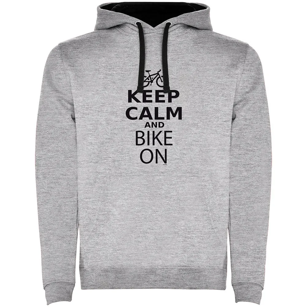 Kruskis Keep Calm And Bike On Two-colour Kapuzenpullover