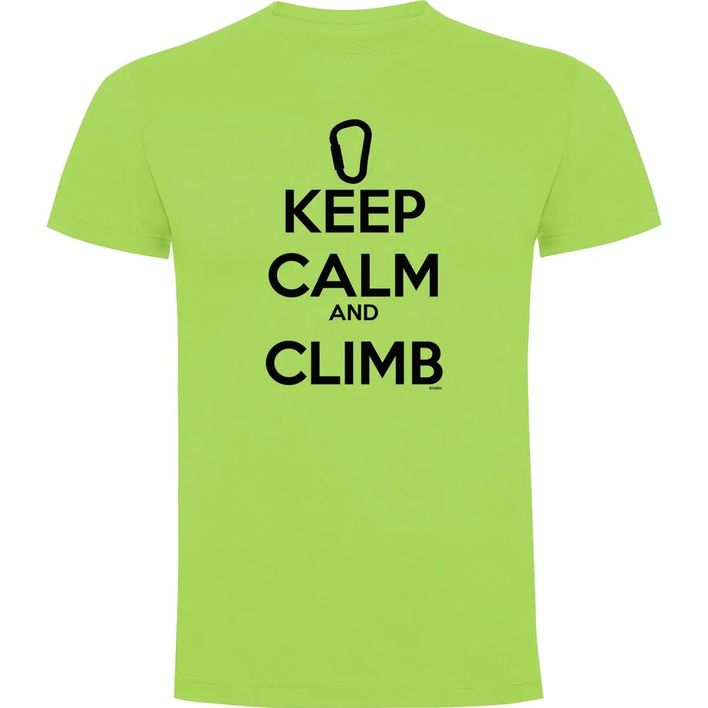 Kruskis Keep Calm And Climb Kurzarm-t-shirt Kruskis Keep Calm And Climb Kurzarm-t-shirt