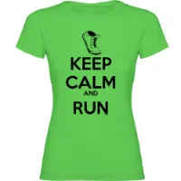 Kruskis Keep Calm And Run Kurzarm-t-shirt female