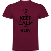 Kruskis Keep Calm And Run Kurzarm-t-shirt female