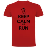 Kruskis Keep Calm And Run Kurzarm-t-shirt male