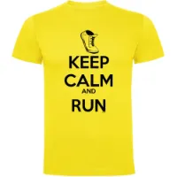Kruskis Keep Calm And Run Kurzarm-t-shirt male
