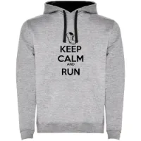 Kruskis Keep Calm And Run Two-colour Kapuzenpullover male Kruskis Keep Calm And Run Two-colour Kapuzenpullover male