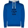 Kruskis Keep Calm And Run Two-colour Kapuzenpullover male