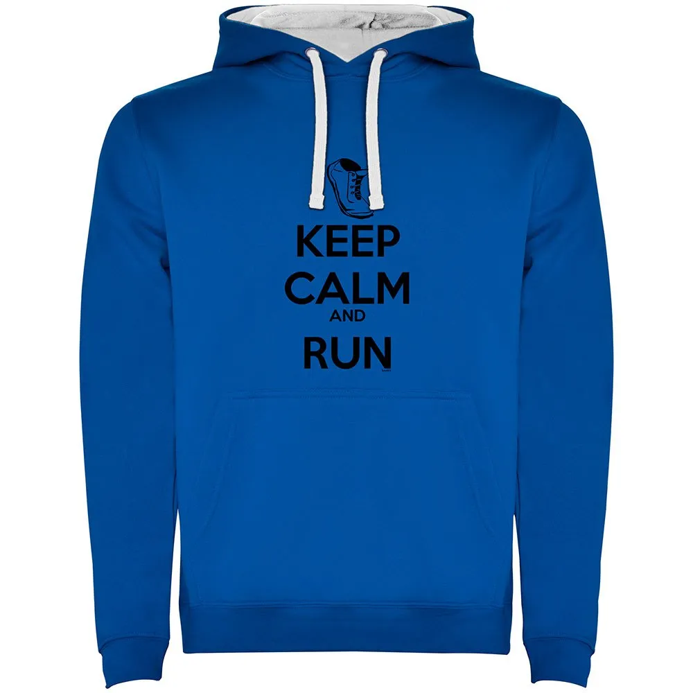 Kruskis Keep Calm And Run Two-colour Kapuzenpullover male