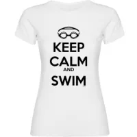 Kruskis Keep Calm And Swim Kurzarm-t-shirt female Kruskis Keep Calm And Swim Kurzarm-t-shirt female