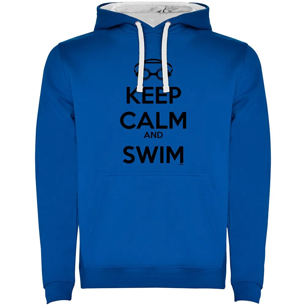 Kruskis Keep Calm And Swim Two-colour Kapuzenpullover Kruskis Keep Calm And Swim Two-colour Kapuzenpullover