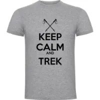 Kruskis Keep Calm And Trek Kurzarm-t-shirt Kruskis Keep Calm And Trek Kurzarm-t-shirt