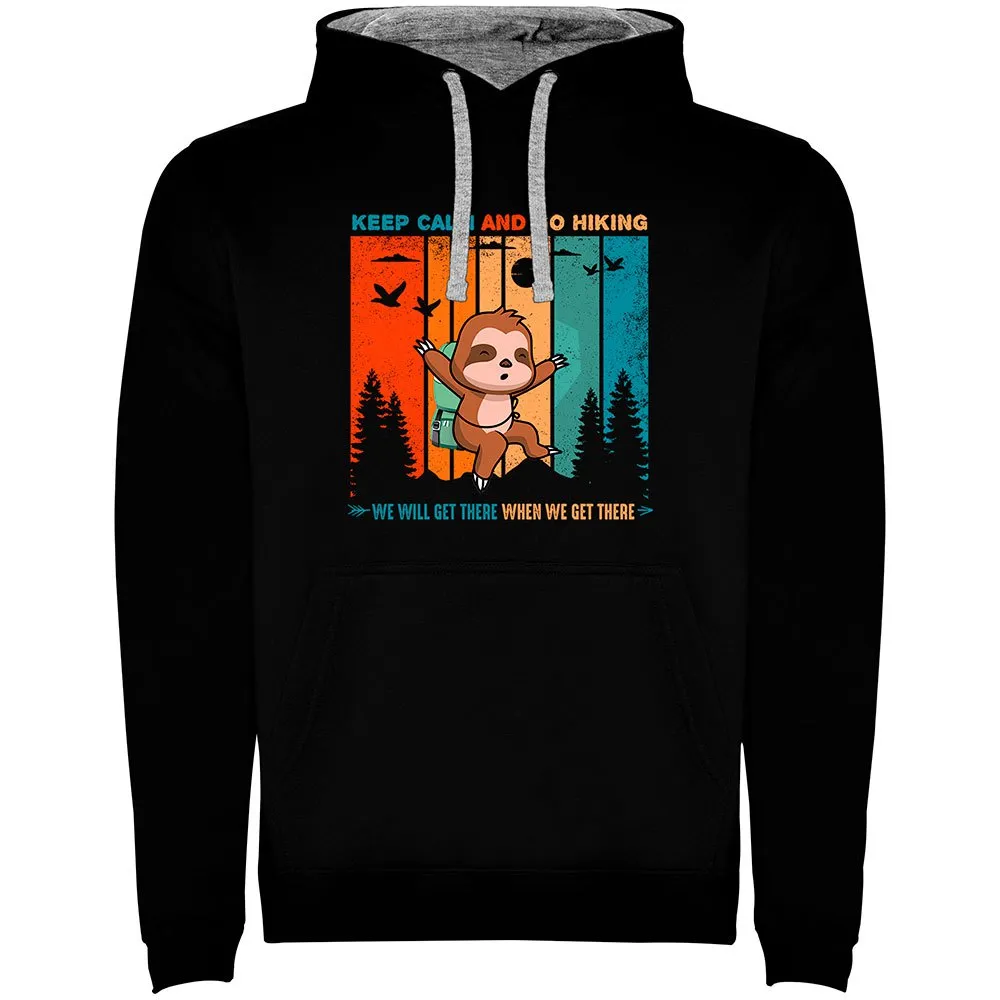 Kruskis Keep Calm Sloth Two-colour Kapuzenpullover Kruskis Keep Calm Sloth Two-colour Kapuzenpullover