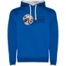 Royal blue / white