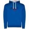 Royal blue / white