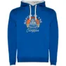 Royal blue / white