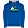 Royal blue / white