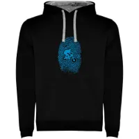 Kruskis Mtb Fingerprint Two-colour Kapuzenpullover Kruskis Mtb Fingerprint Two-colour Kapuzenpullover