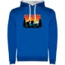Royal blue / white