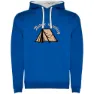 Royal blue / white