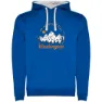 Royal blue / white