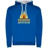 Royal blue / white