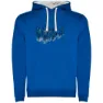 Royal blue / white