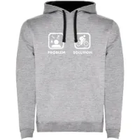 Kruskis Problem Solution Bike Two-colour Kapuzenpullover Kruskis Problem Solution Bike Two-colour Kapuzenpullover