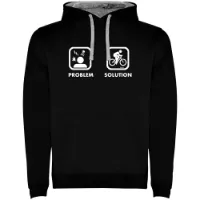 Kruskis Problem Solution Bike Two-colour Kapuzenpullover Kruskis Problem Solution Bike Two-colour Kapuzenpullover