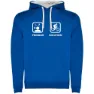 Royal blue / white