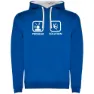Royal blue / white