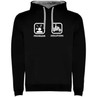 Kruskis Problem Solution Ride Two-colour Kapuzenpullover Kruskis Problem Solution Ride Two-colour Kapuzenpullover