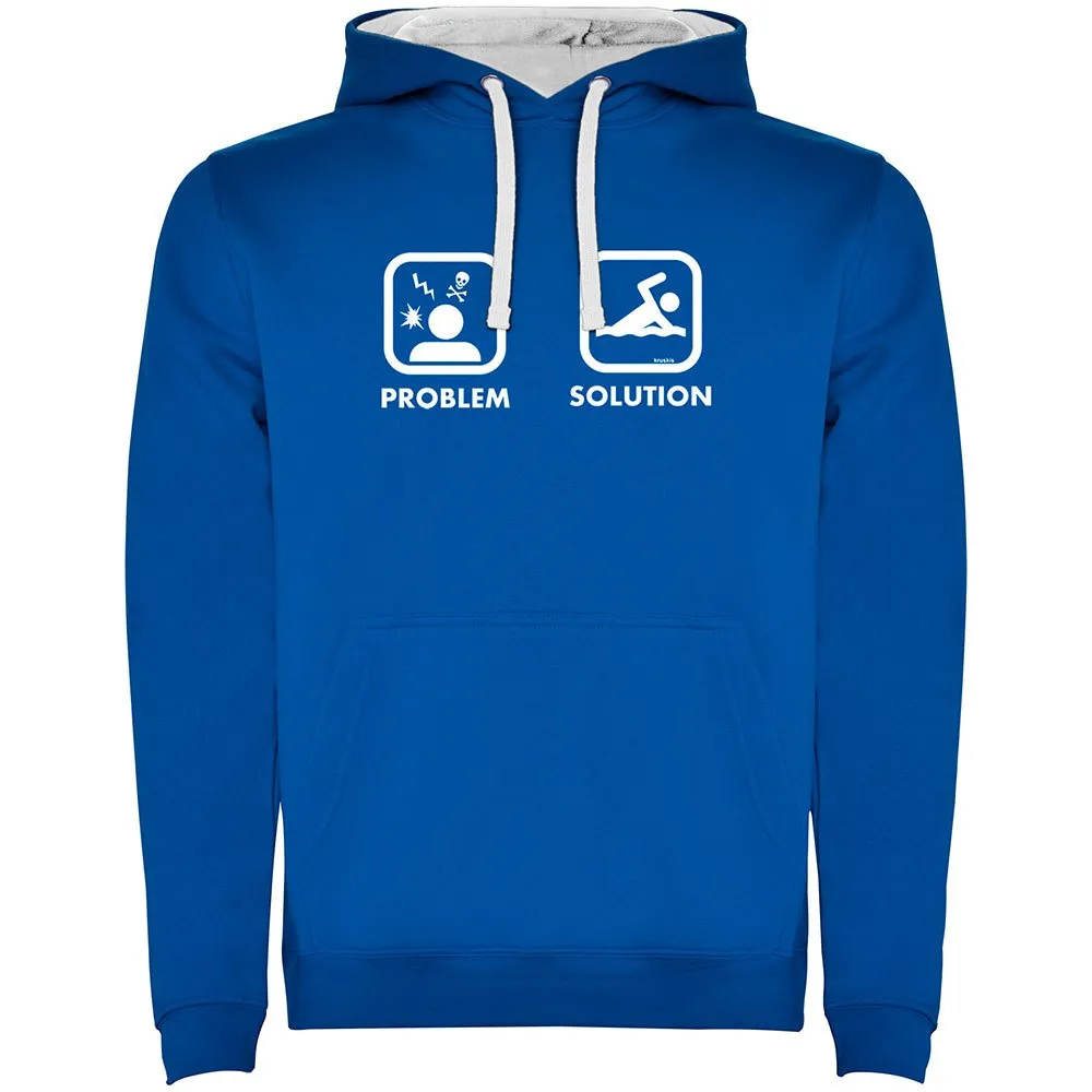 Kruskis Problem Solution Swim Two-colour Kapuzenpullover male